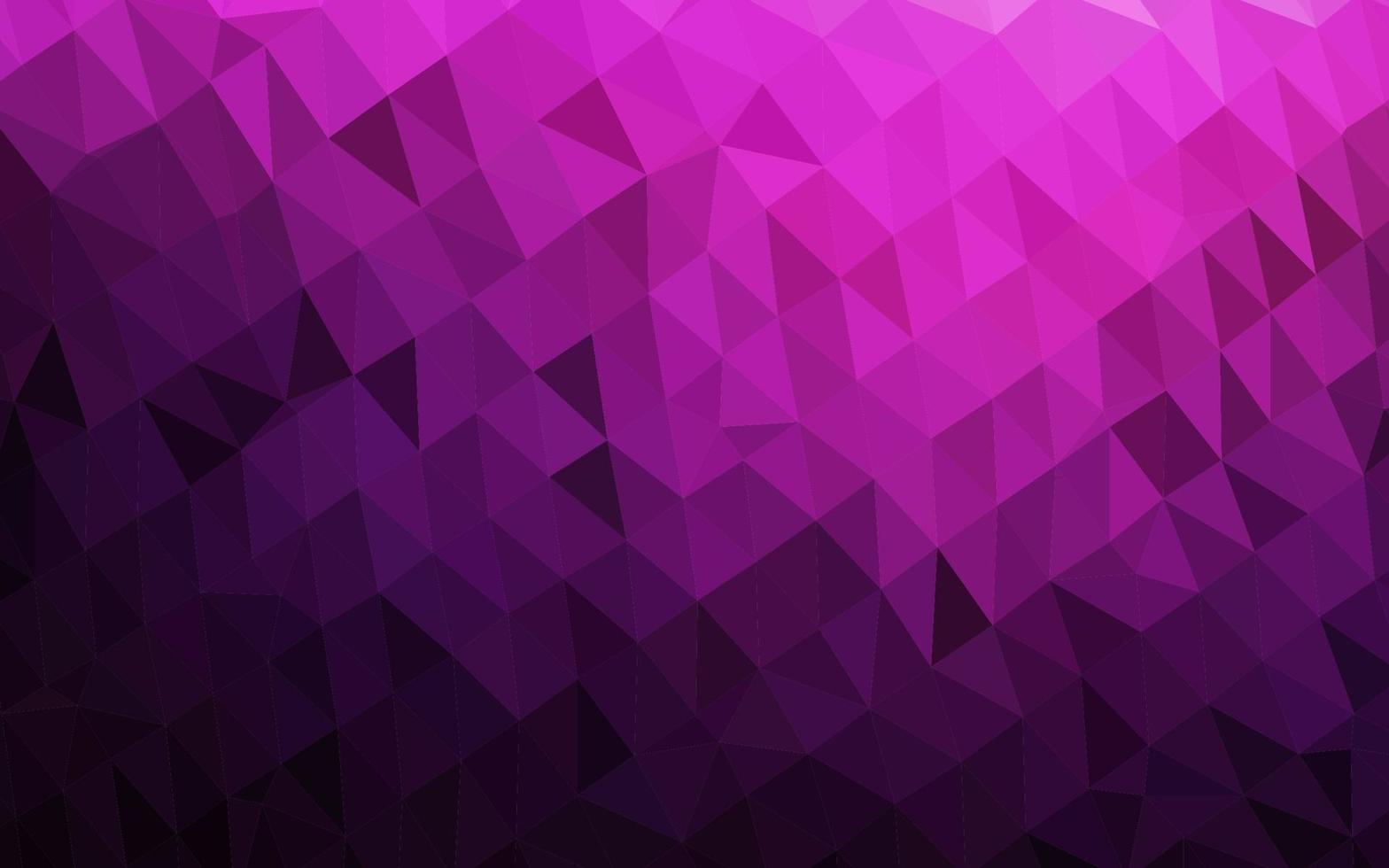 textura de mosaico de triángulo vectorial rosa oscuro. vector