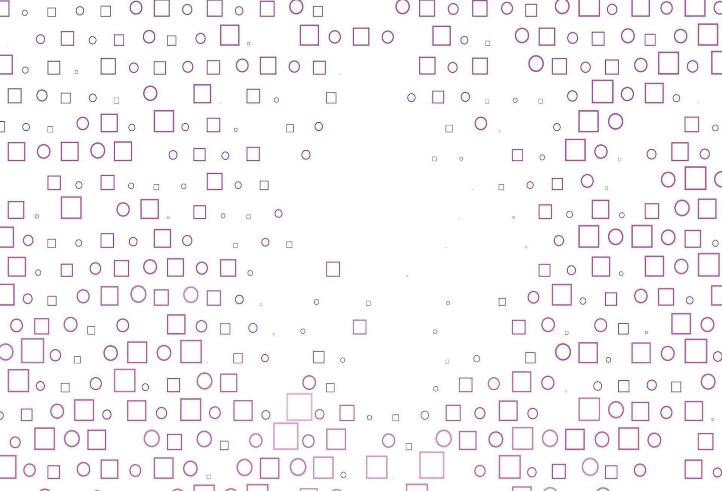 Light Pink vector background with circles, rectangles.