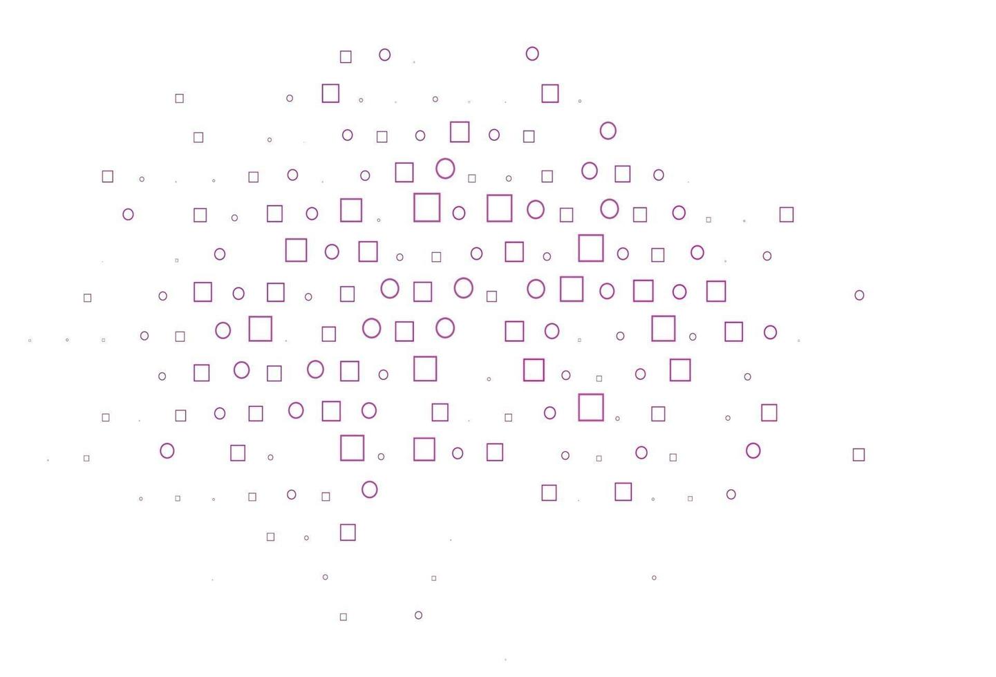 Light Pink vector backdrop with dots, spots, cubes.