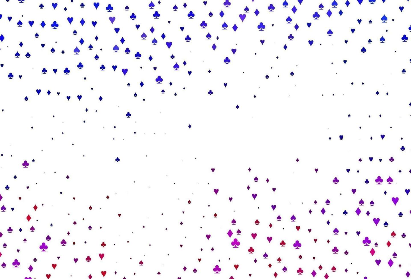 Light Pink, Blue vector pattern with symbol of cards.