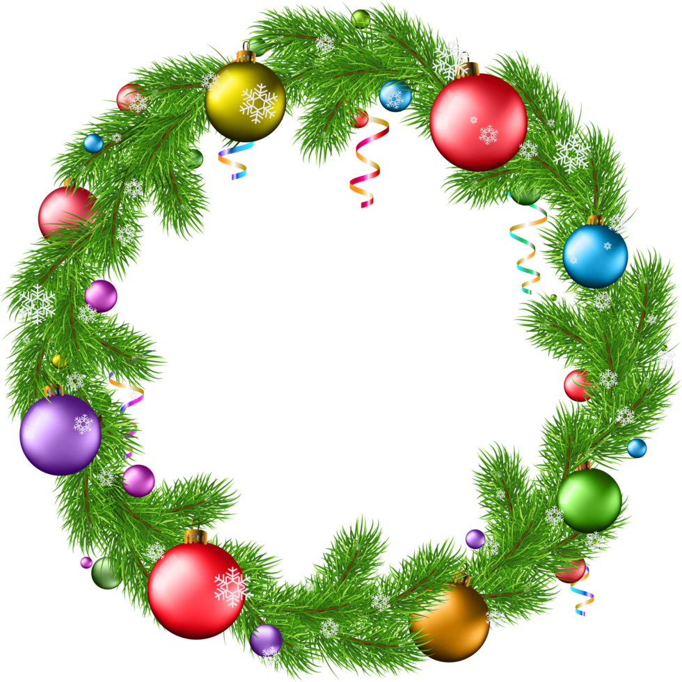 Christmas wreaths Clipart png