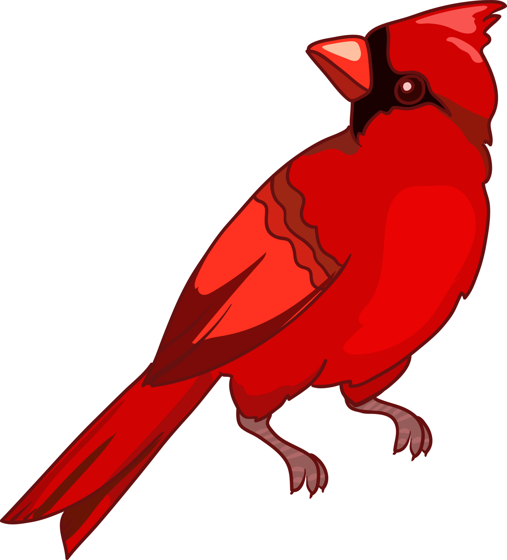 Cardinal Flying Clipart