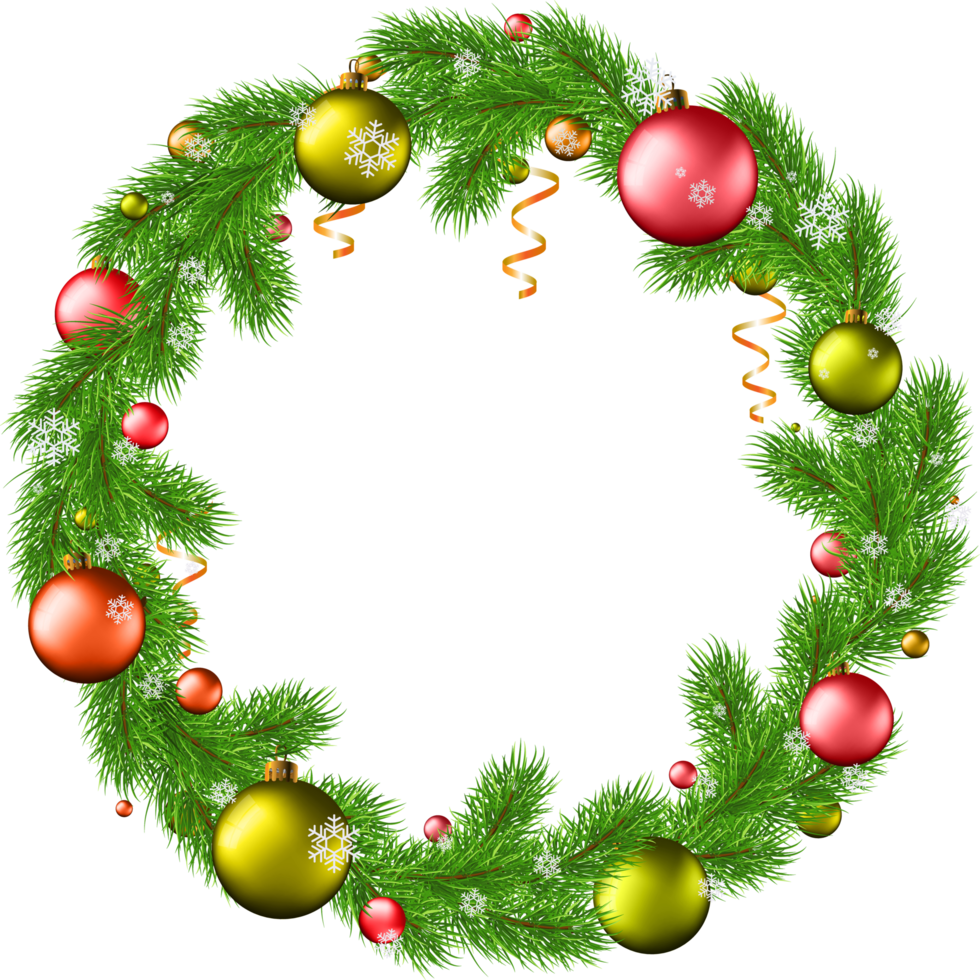 Christmas wreaths Clipart png