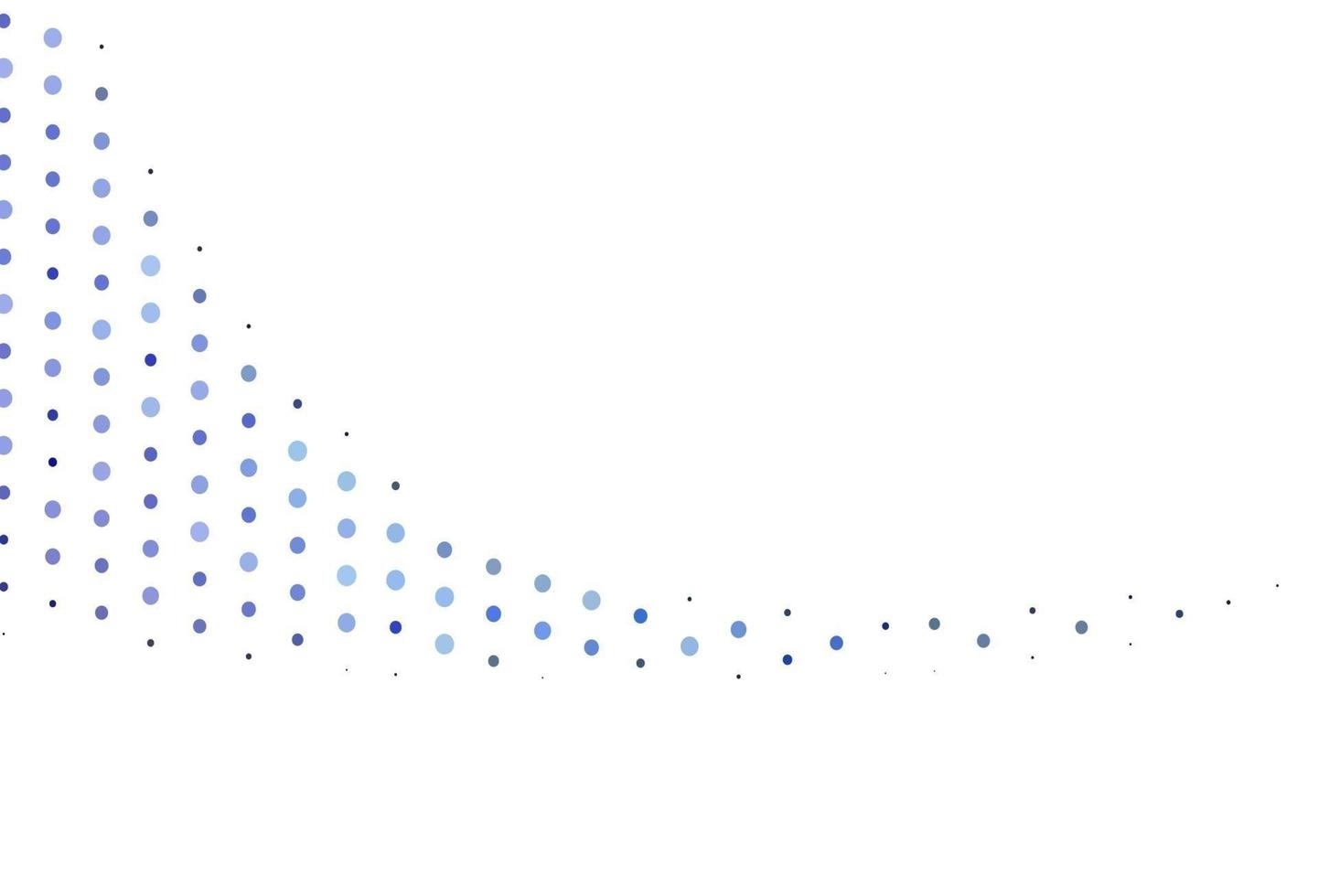 telón de fondo de vector azul claro con puntos.