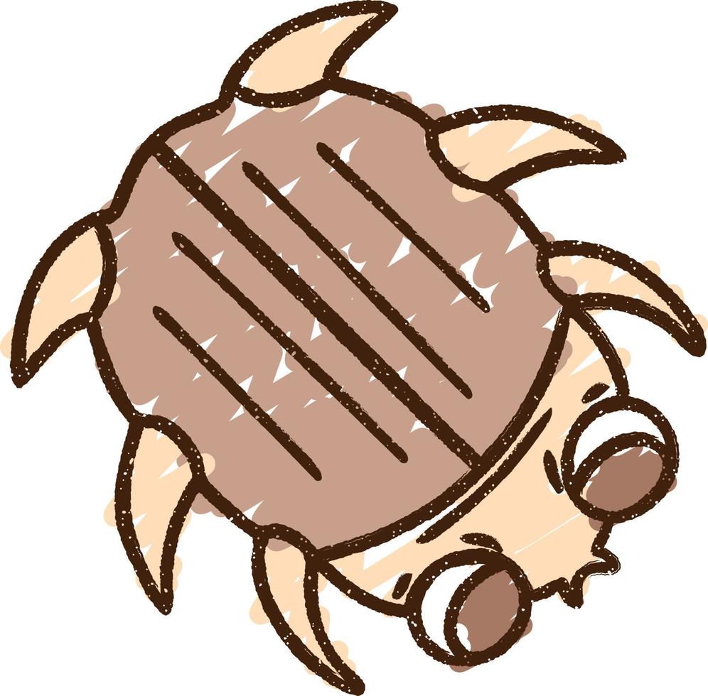 Bug Chalk Drawing vector