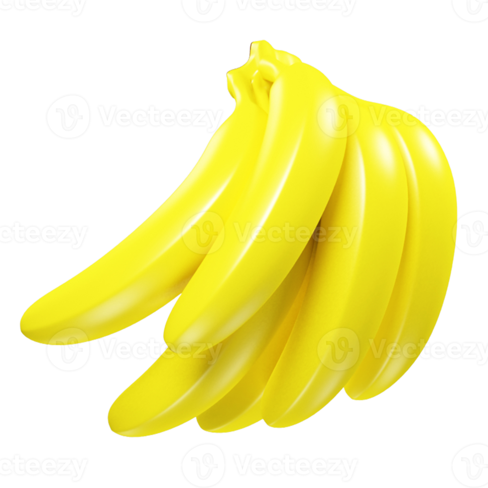 Fruits concept of yellow banana for daily nutrition. 12225227 PNG