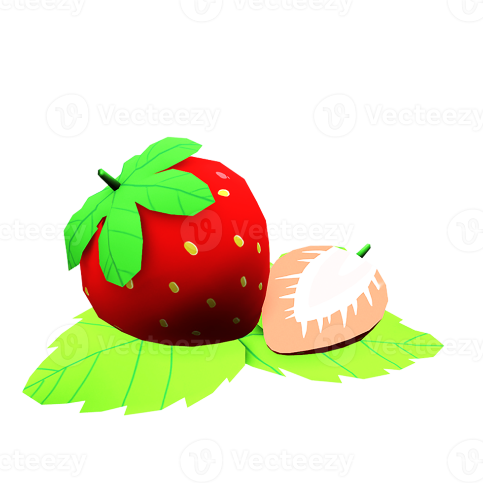 fraise rouge pour le concept de délicieux fruits. png