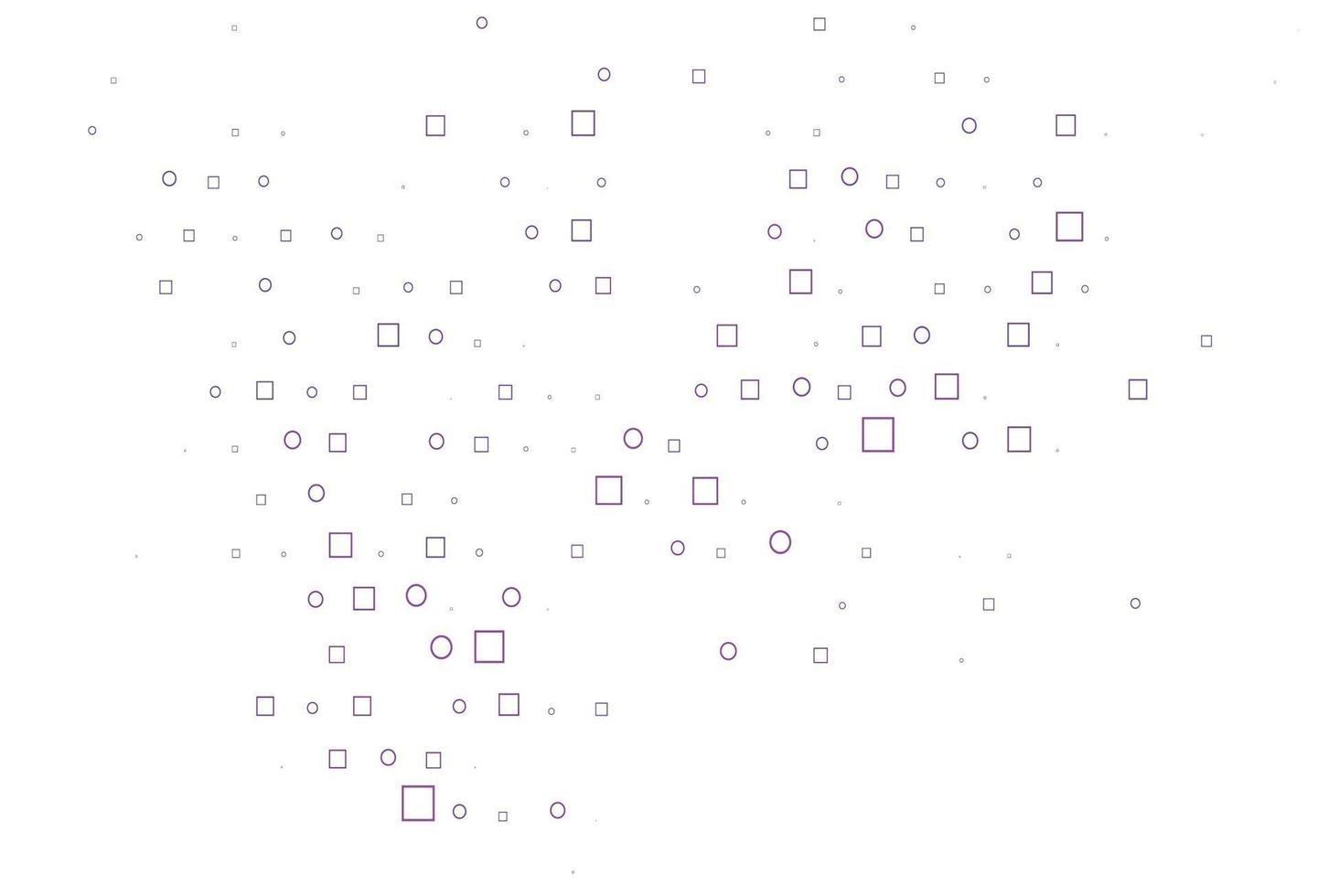 Light Purple vector background with circles, rectangles.