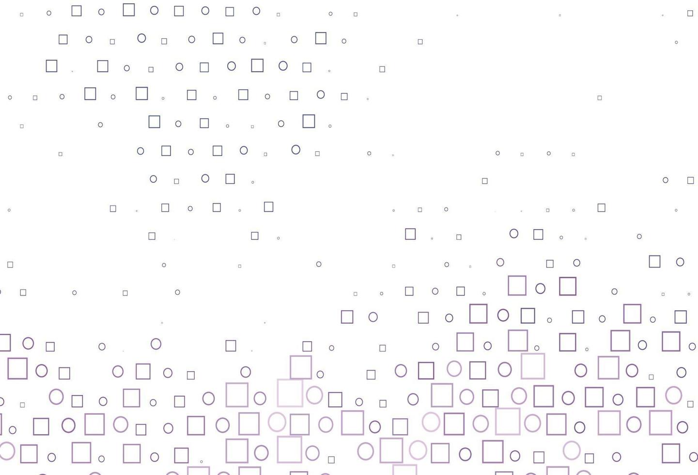 Light Purple vector texture with disks, rectangles.