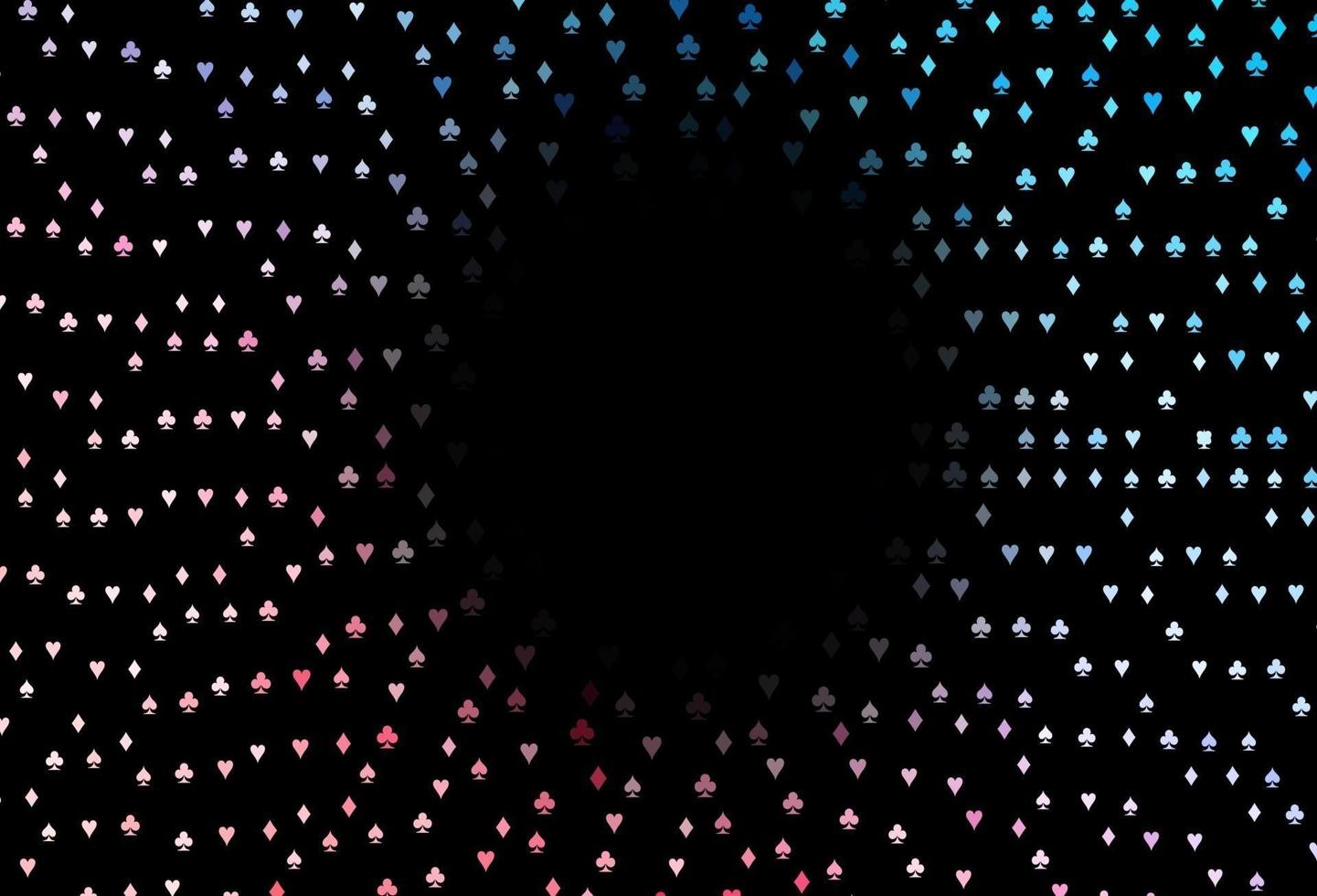 Dark Blue, Red vector texture with playing cards.