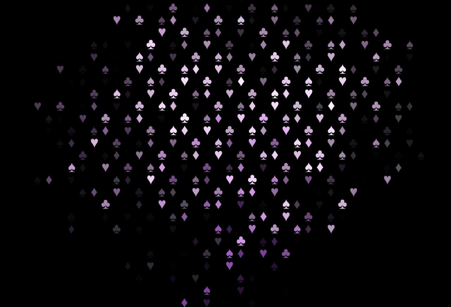 Dark Purple vector layout with elements of cards.