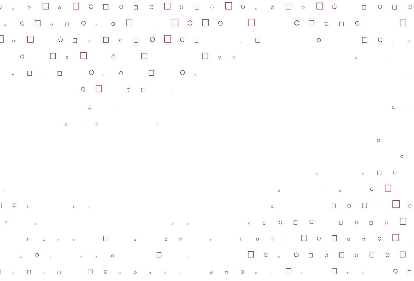 Light Red vector cover with circles, cubes.