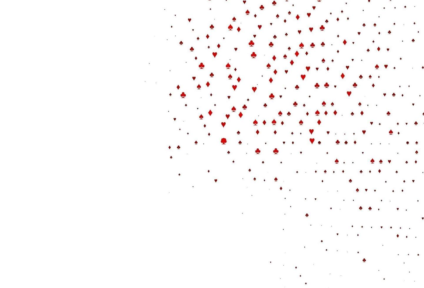 Light Red vector texture with playing cards.