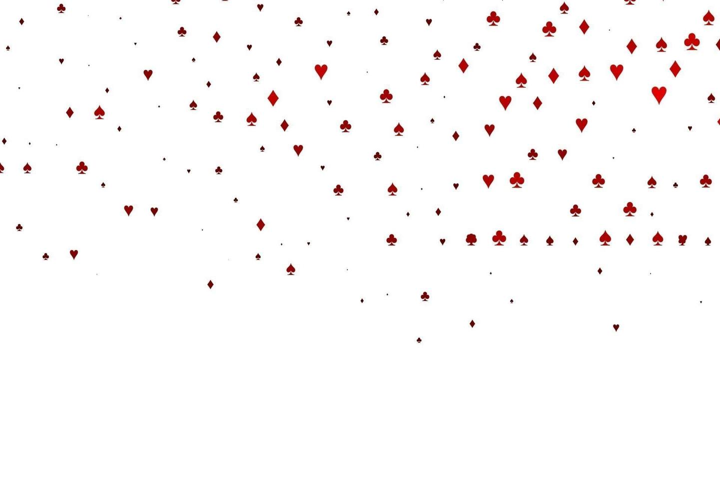 Light Red vector background with cards signs.