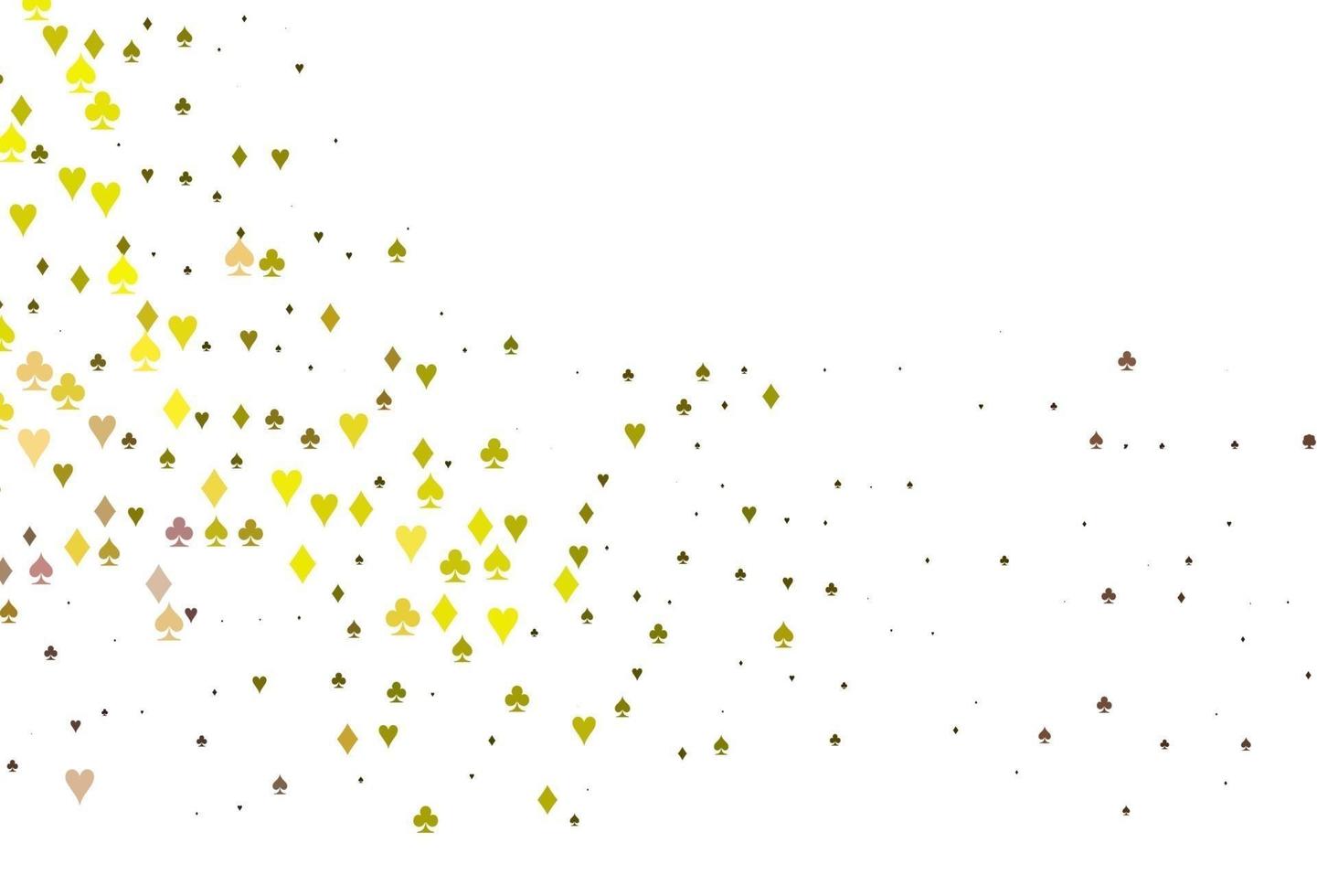Light Red, Yellow vector pattern with symbol of cards.