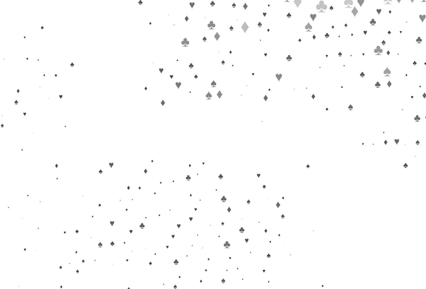 Light Silver, Gray vector background with cards signs.