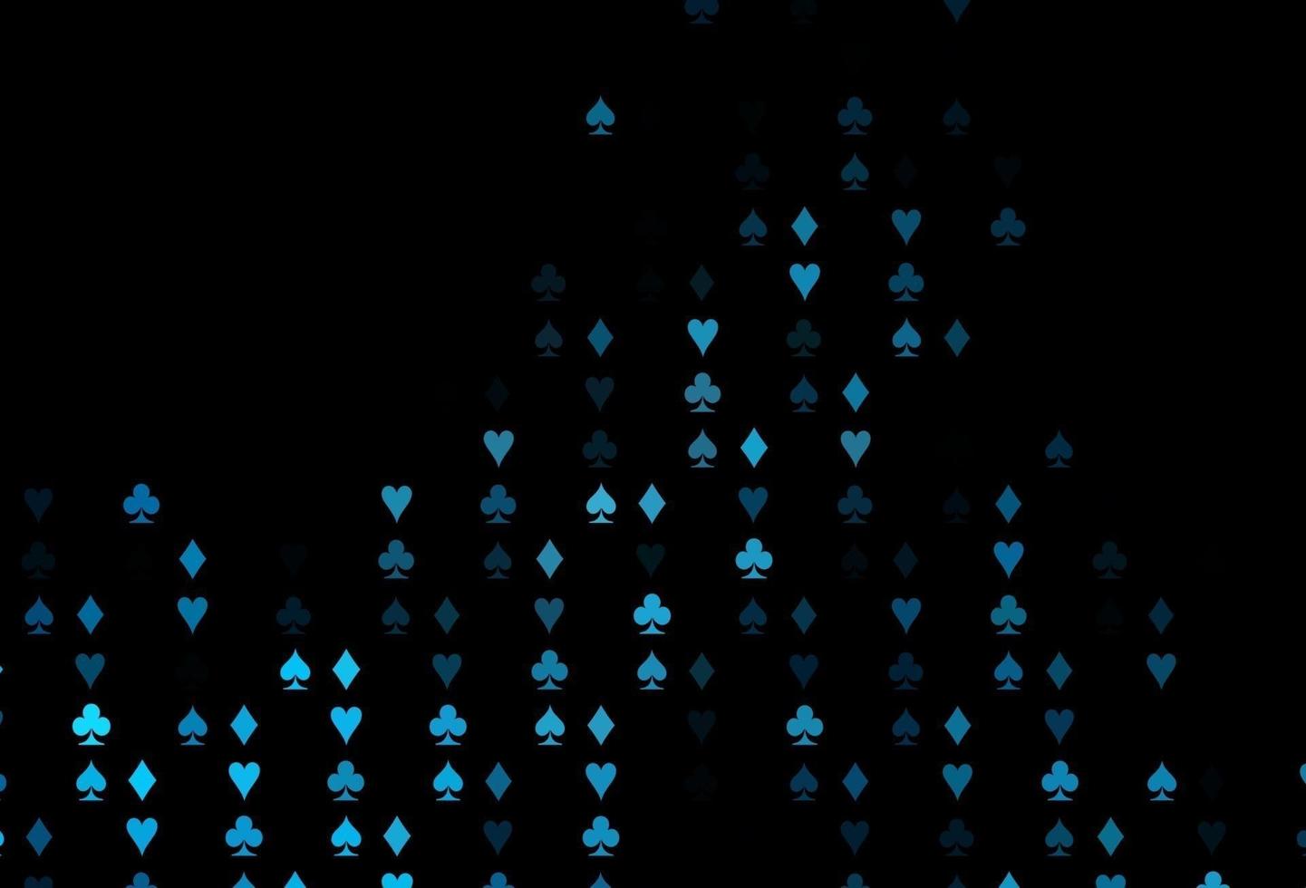 Dark BLUE vector layout with elements of cards.