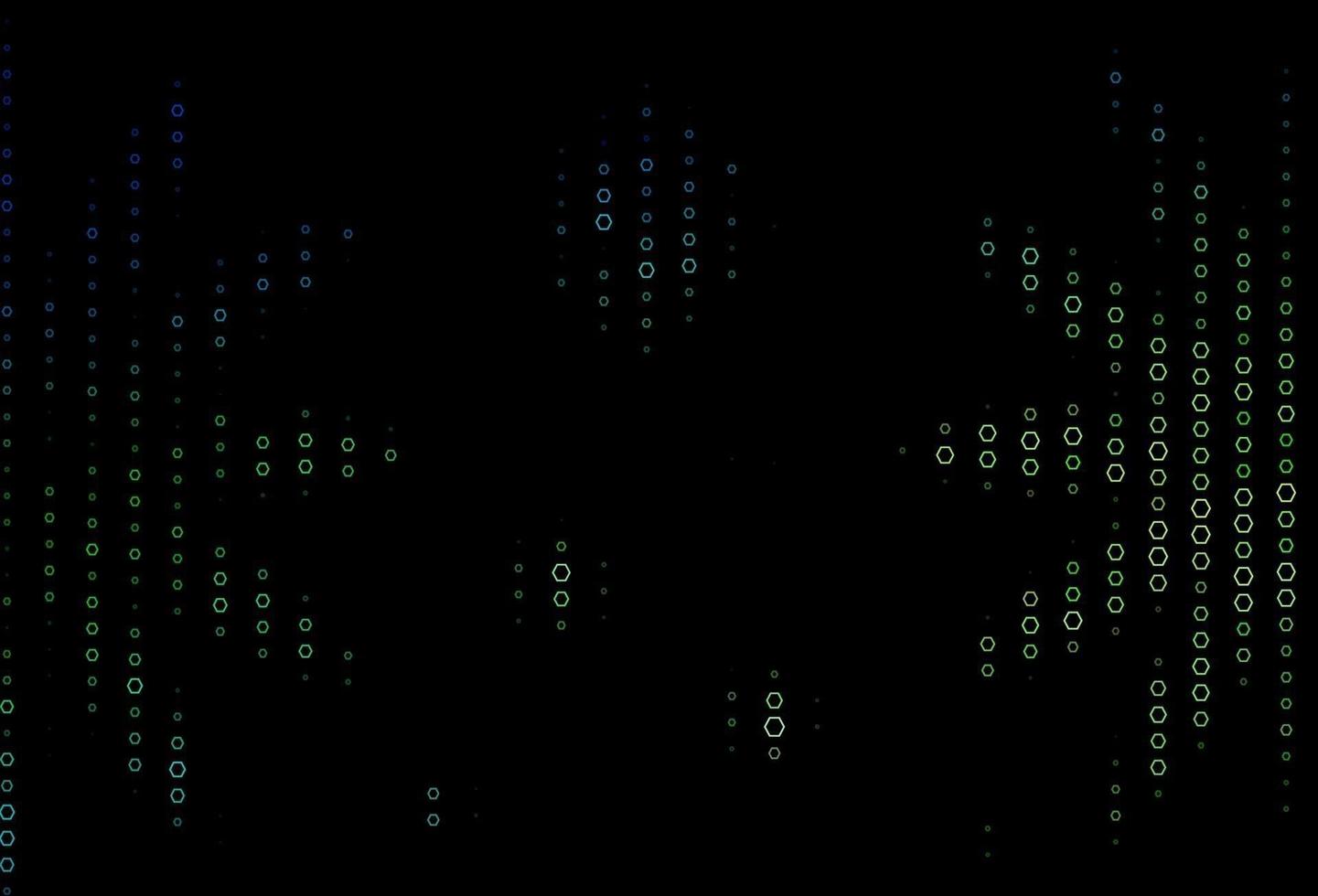 diseño vectorial azul oscuro, amarillo con formas hexagonales. vector