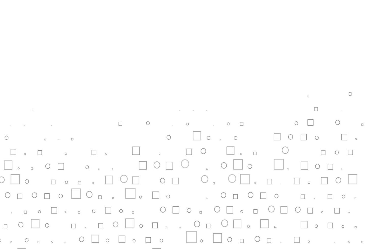 Light Silver, Gray vector texture with disks, rectangles.