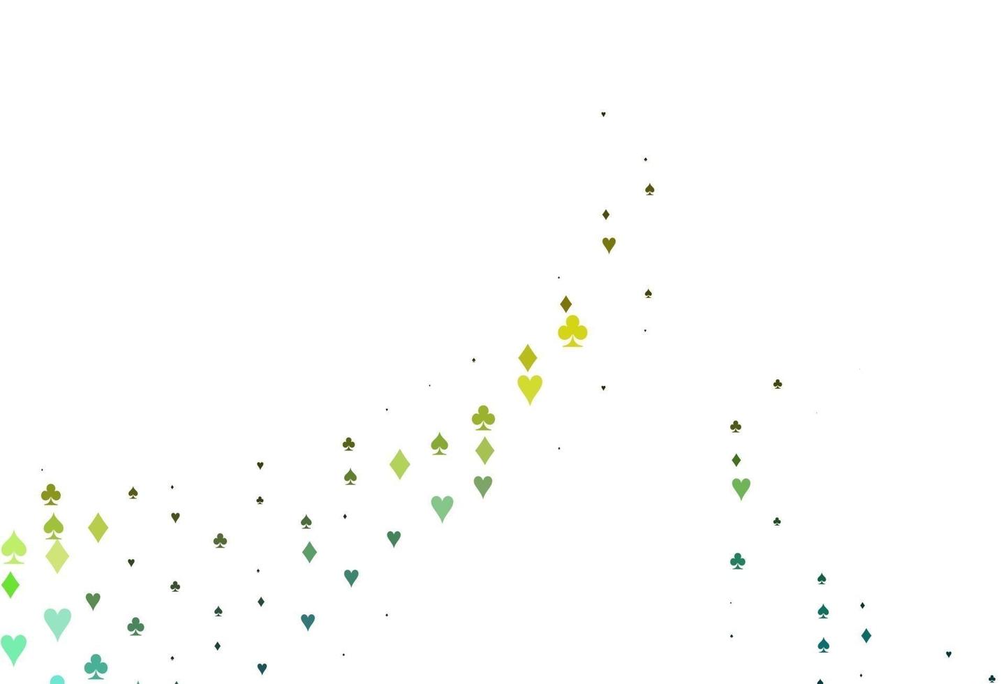 Light Blue, Yellow vector texture with playing cards.