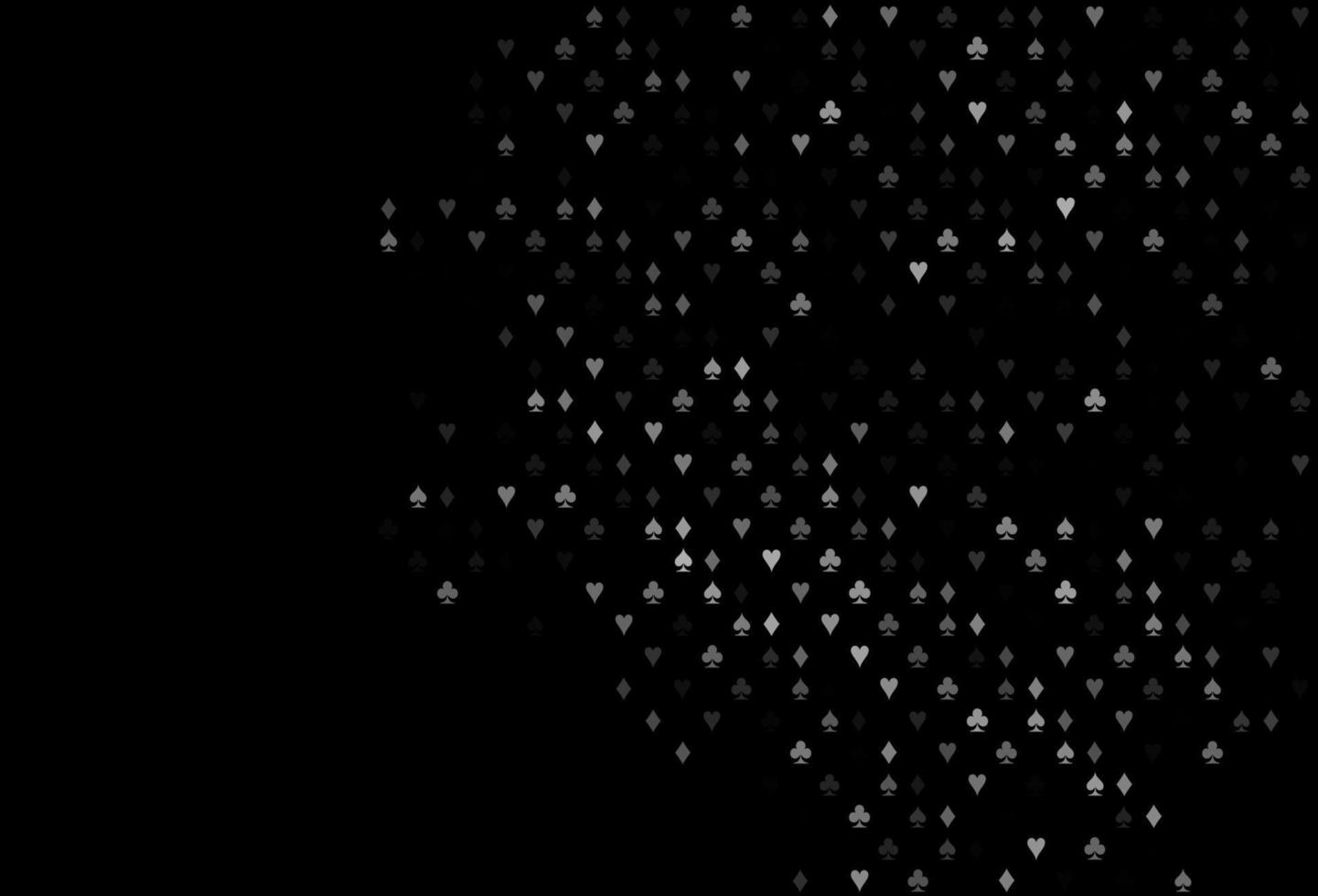 Dark Silver, Gray vector texture with playing cards.