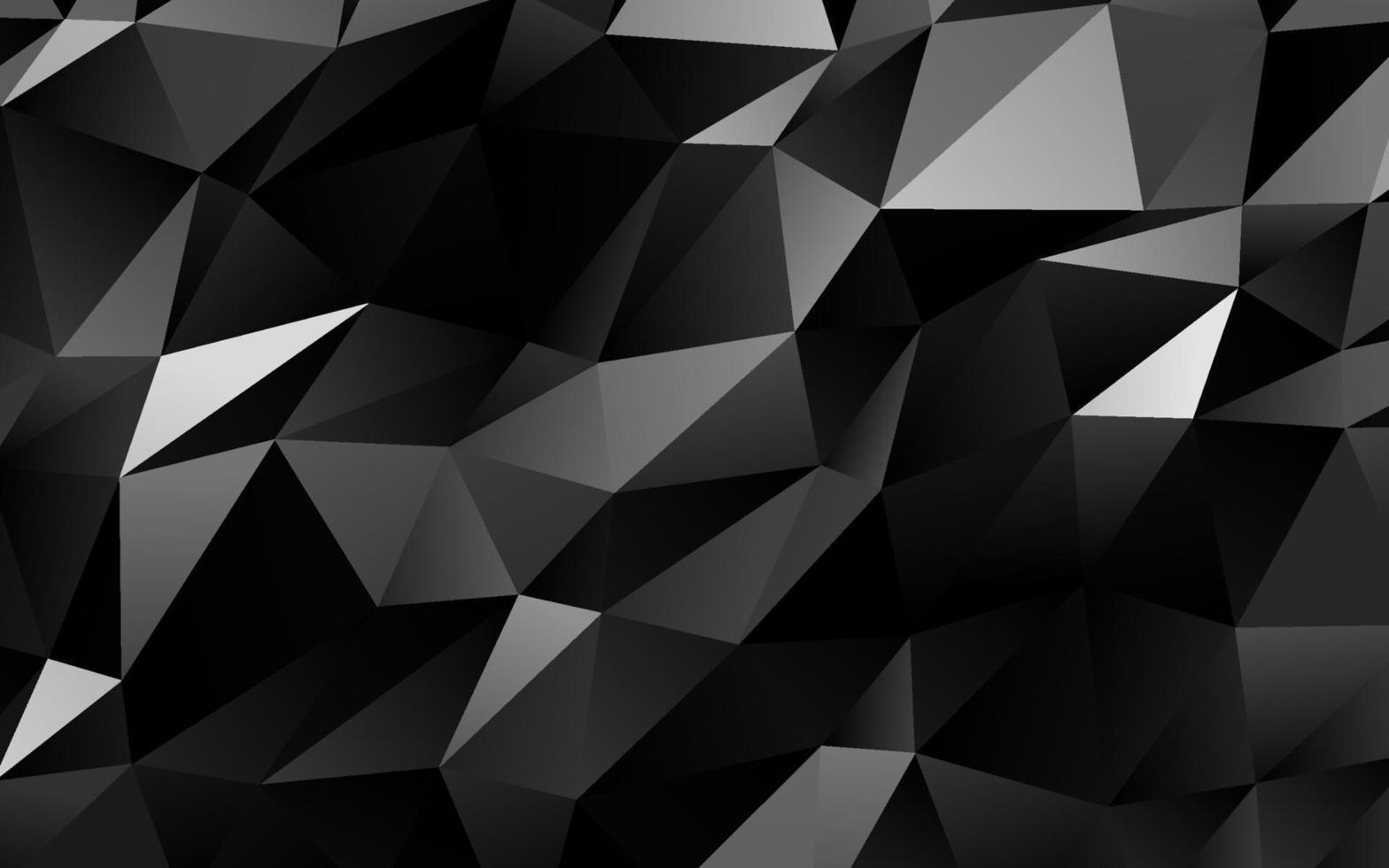 Dark Silver, Gray vector abstract mosaic background.