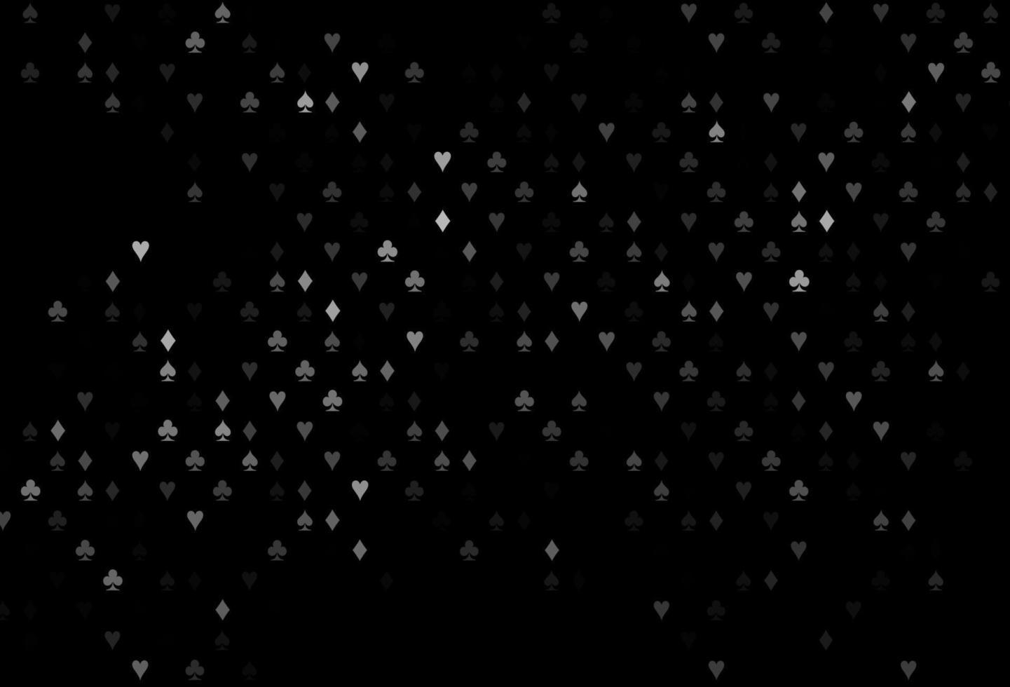 Dark Silver, Gray vector texture with playing cards.