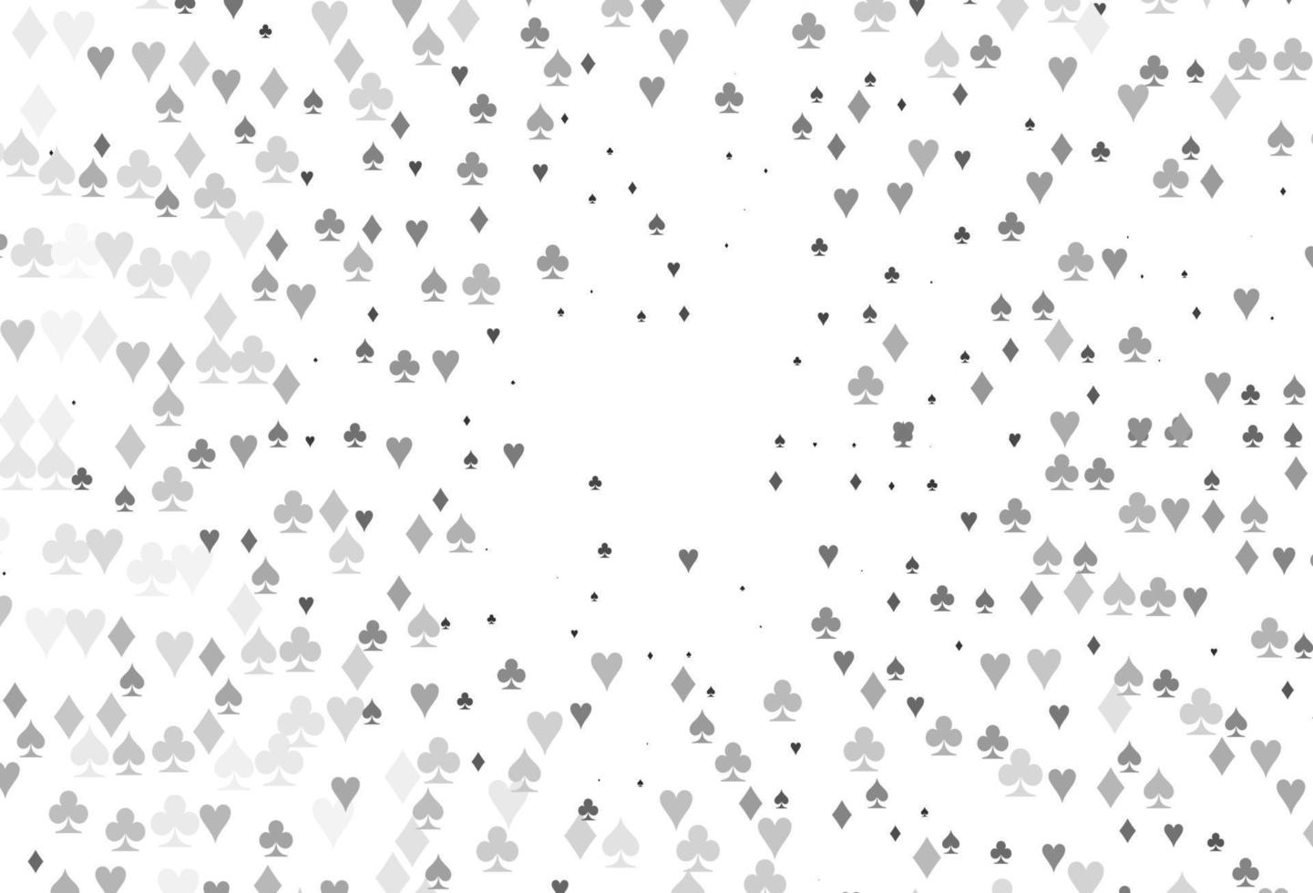 Light Silver, Gray vector pattern with symbol of cards.