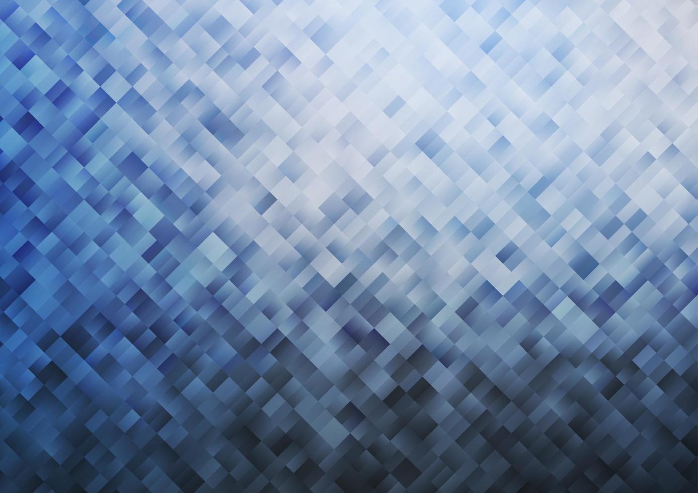 Light BLUE vector template with crystals, rectangles.