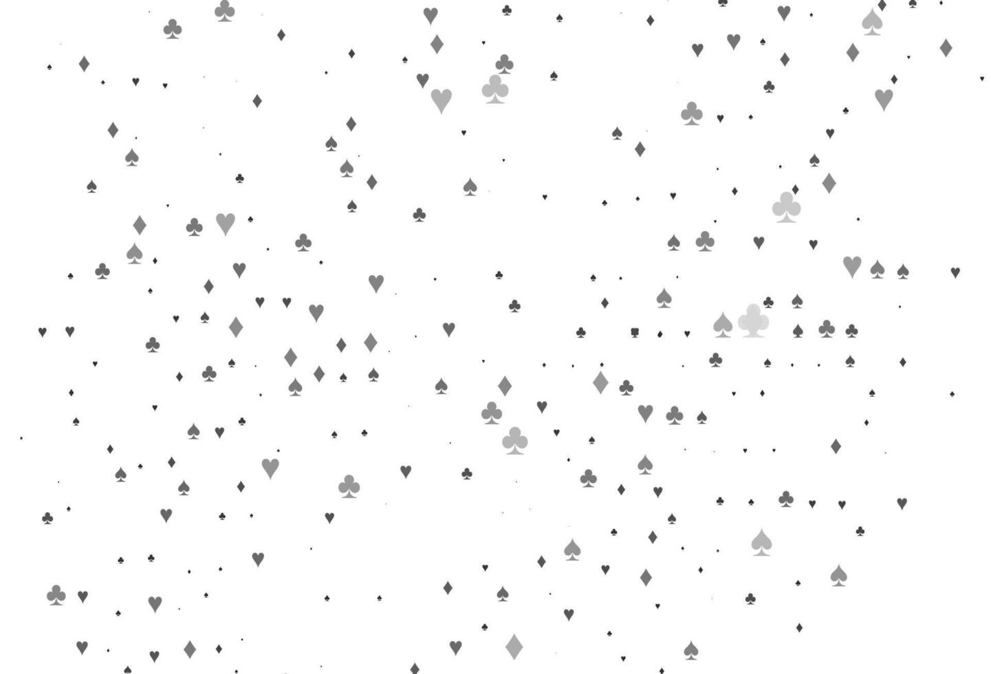 Light Silver, Gray vector template with poker symbols.