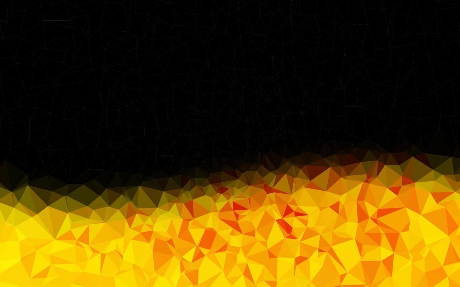 Light Yellow, Orange vector abstract polygonal layout.