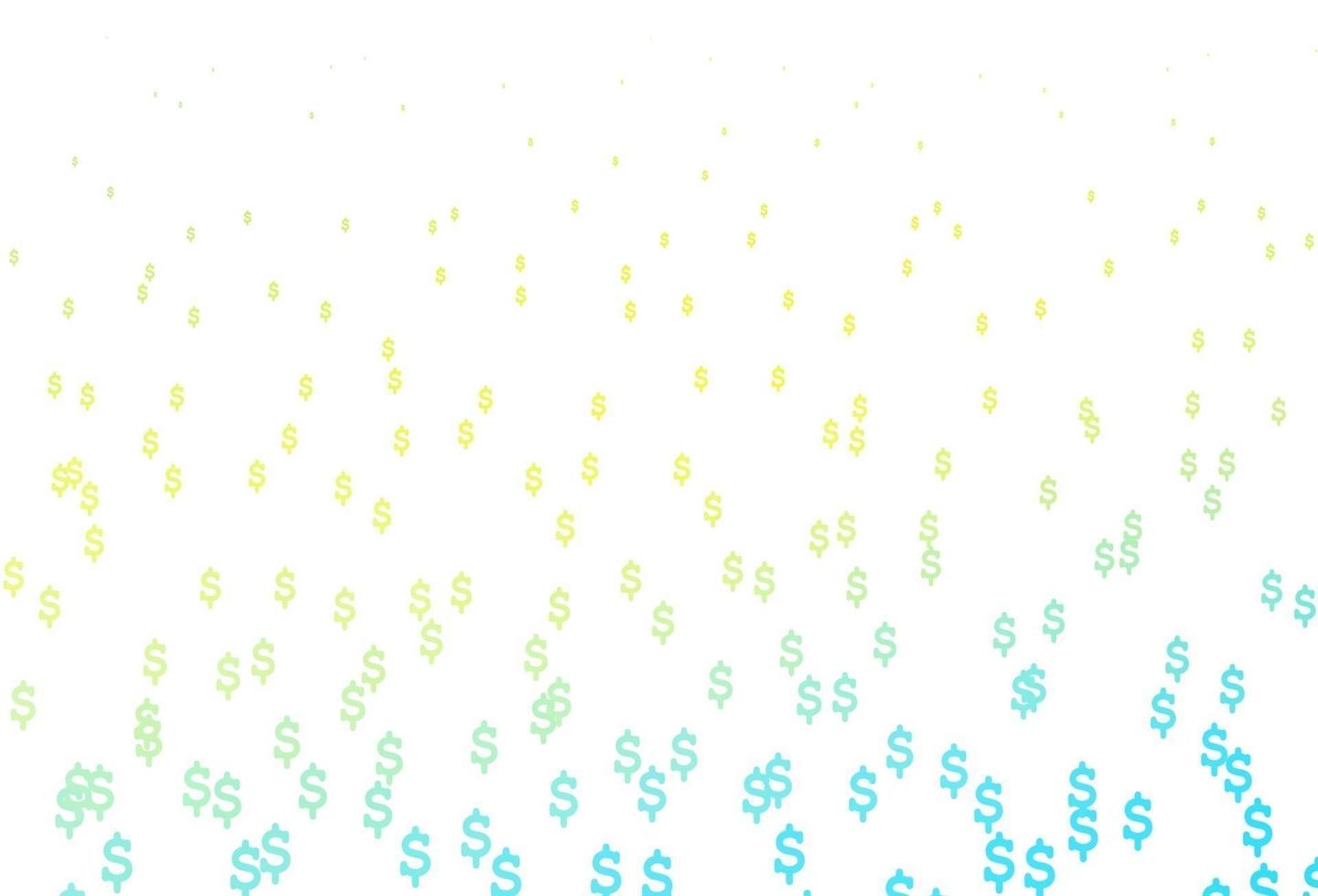 Light Blue, Yellow vector layout with banking symbols.