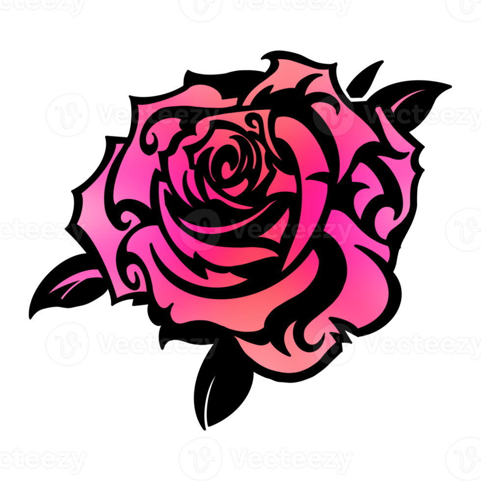 die rosa Rose png