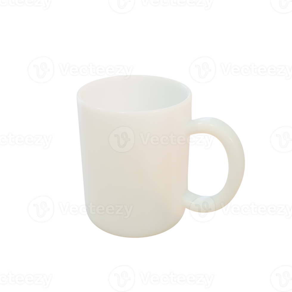 Light mug. 3d render png