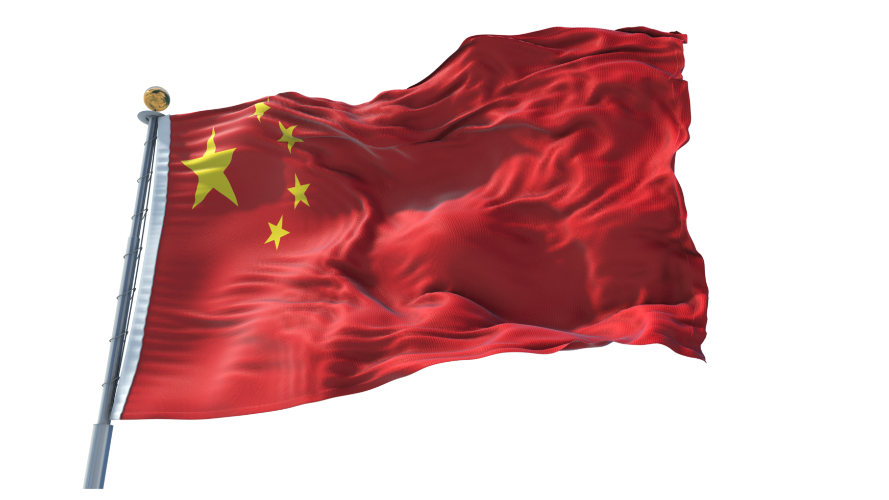 China waving flag PNG