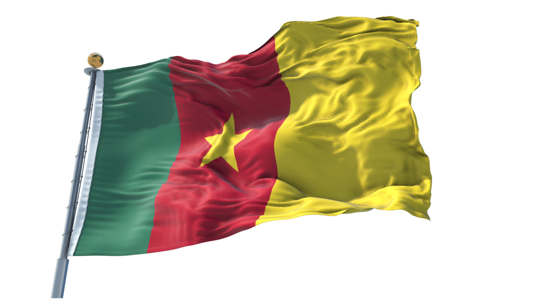 camerun territorio agitando bandiera png