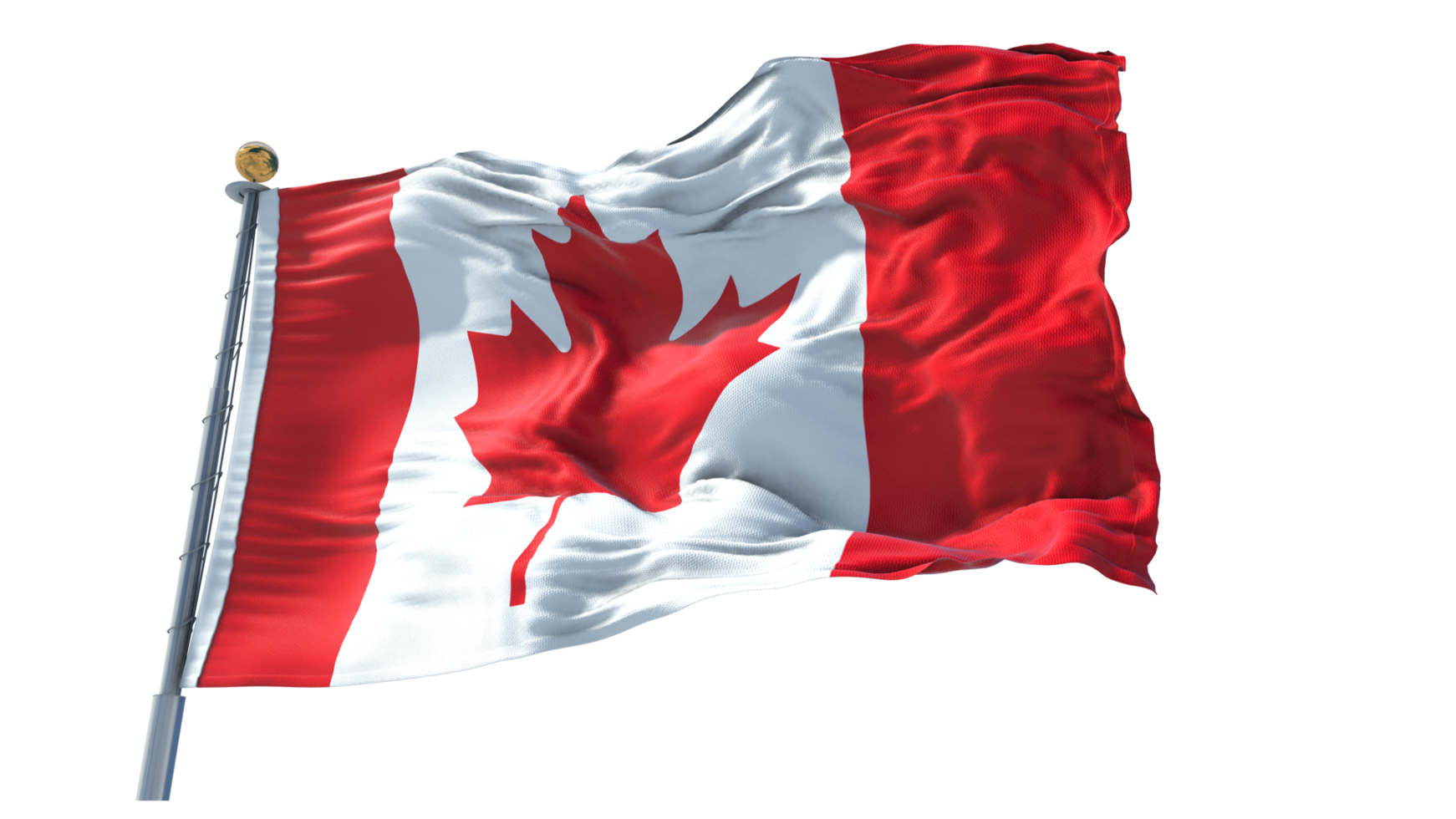 Canada Territory waving flag PNG