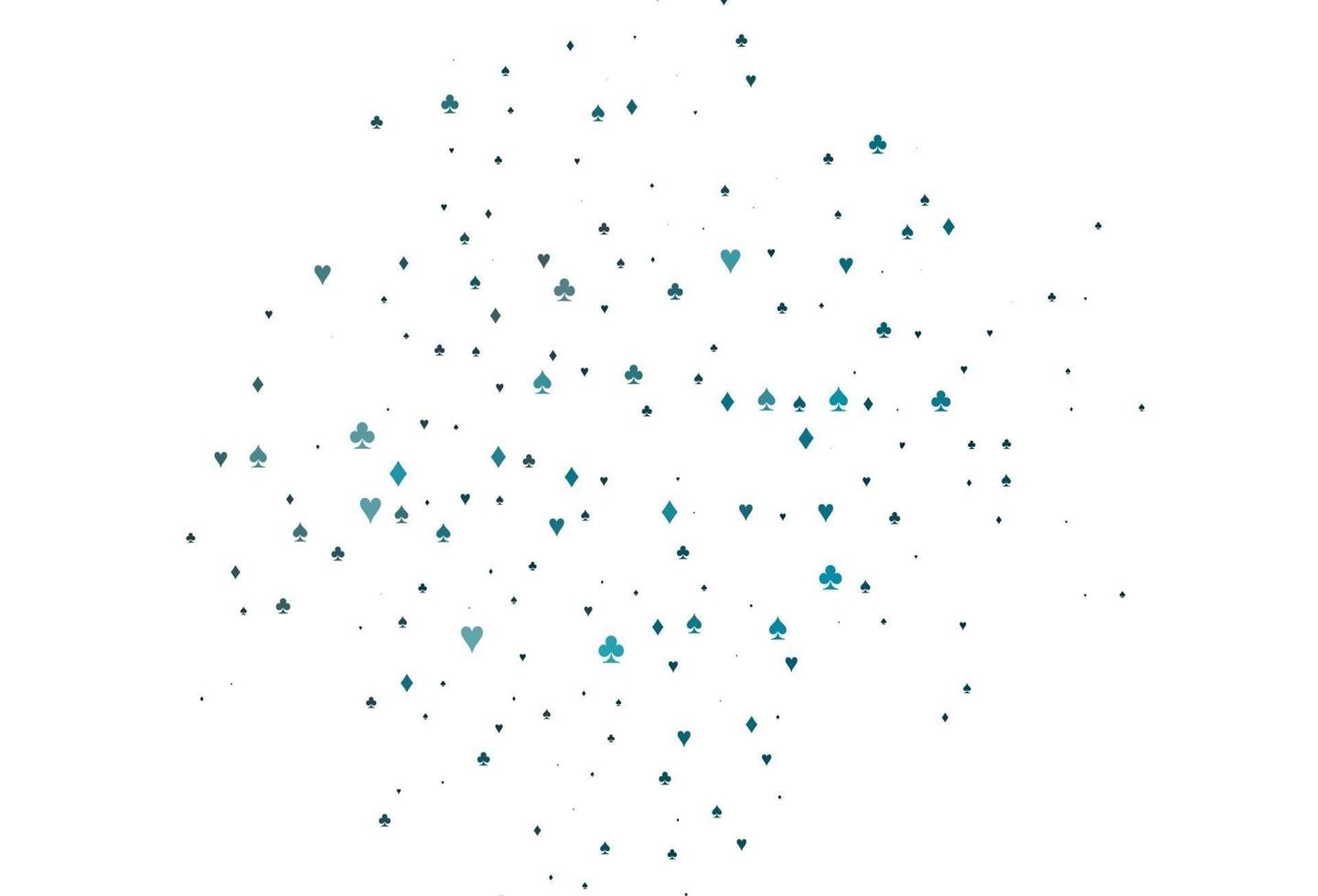 Light BLUE vector pattern with symbol of cards.