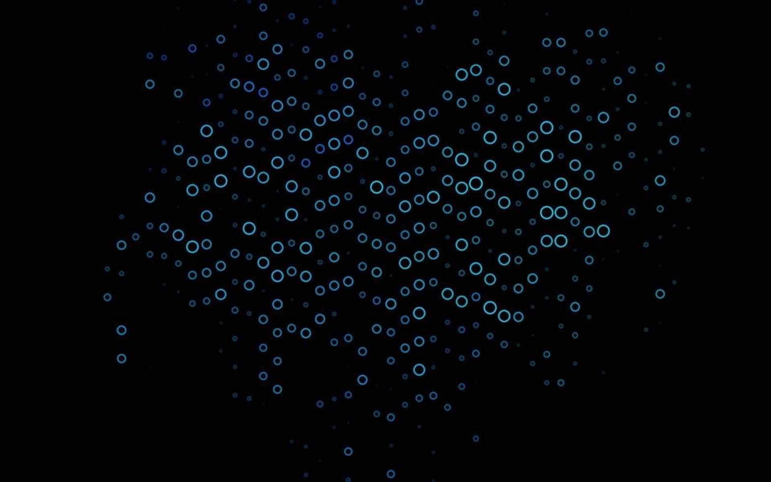 Light BLUE vector background with bubbles.