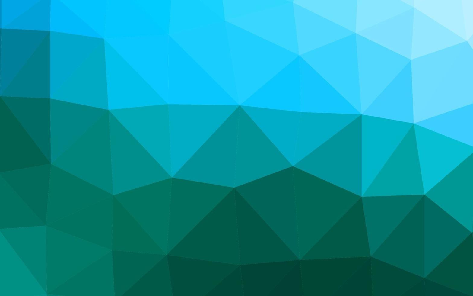 Fondo abstracto de polígono de vector azul claro, verde.