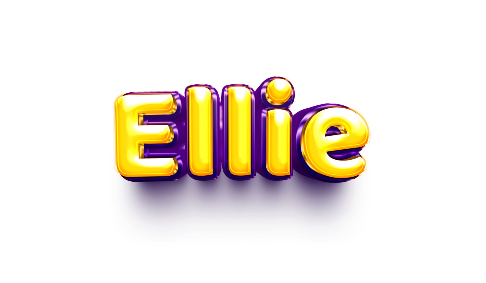 namn av flickor för födelsedag firande ballong luft skinande hängande engelsk Ellie png