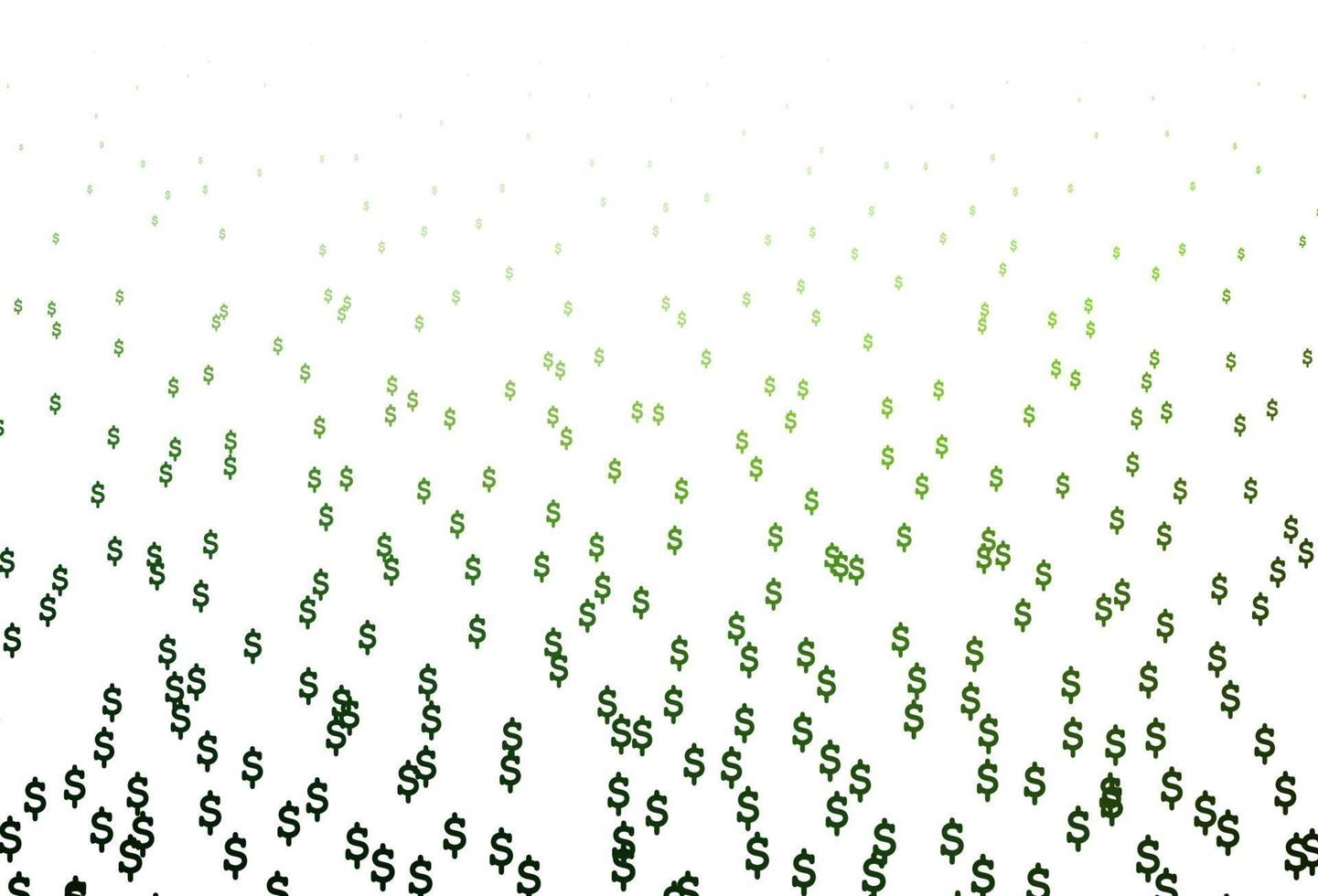 Light Green vector template with Dollar.