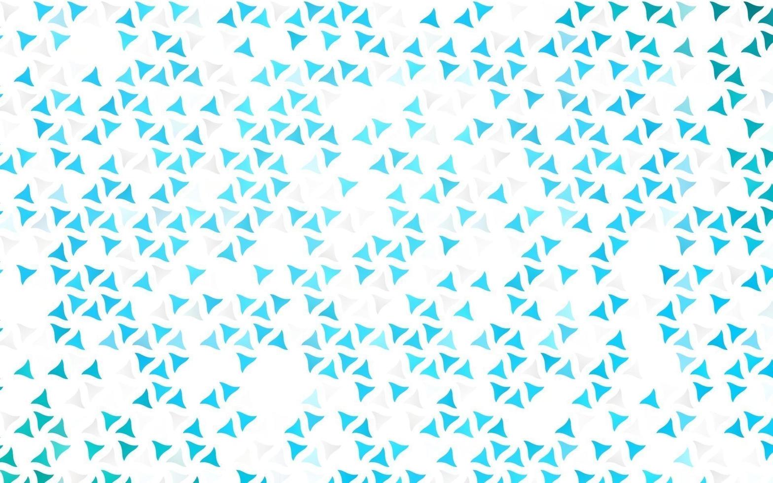 Light BLUE vector seamless background with triangles.