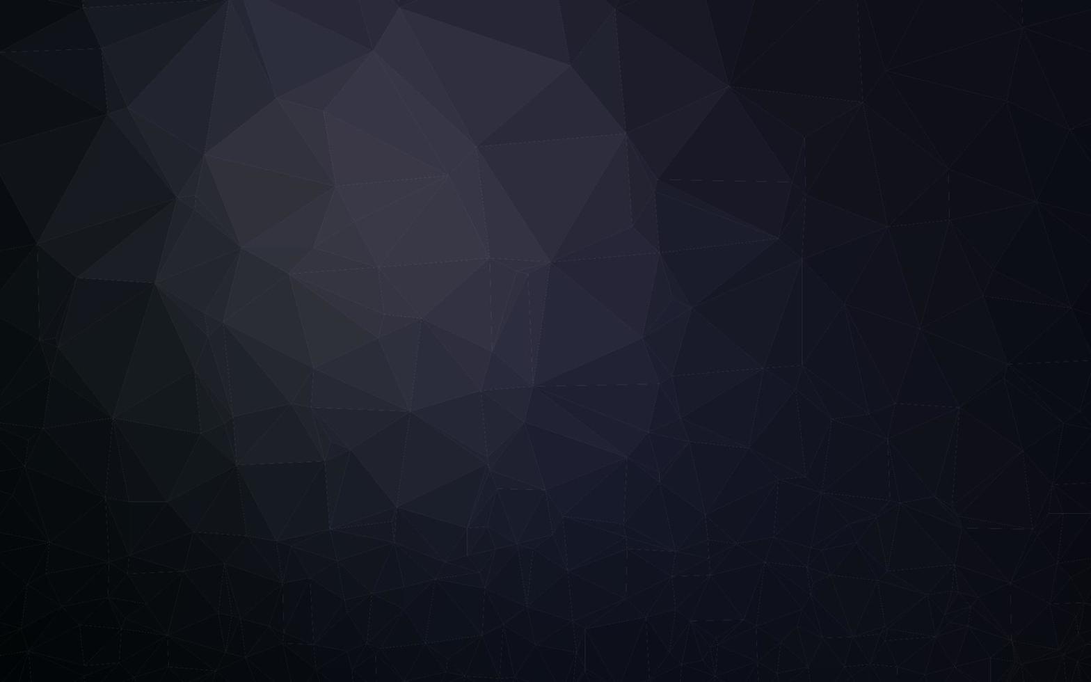 Dark Black vector shining triangular pattern.