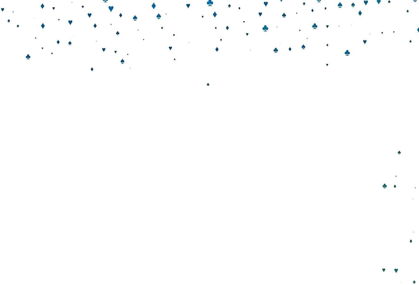 Light BLUE vector pattern with symbol of cards.