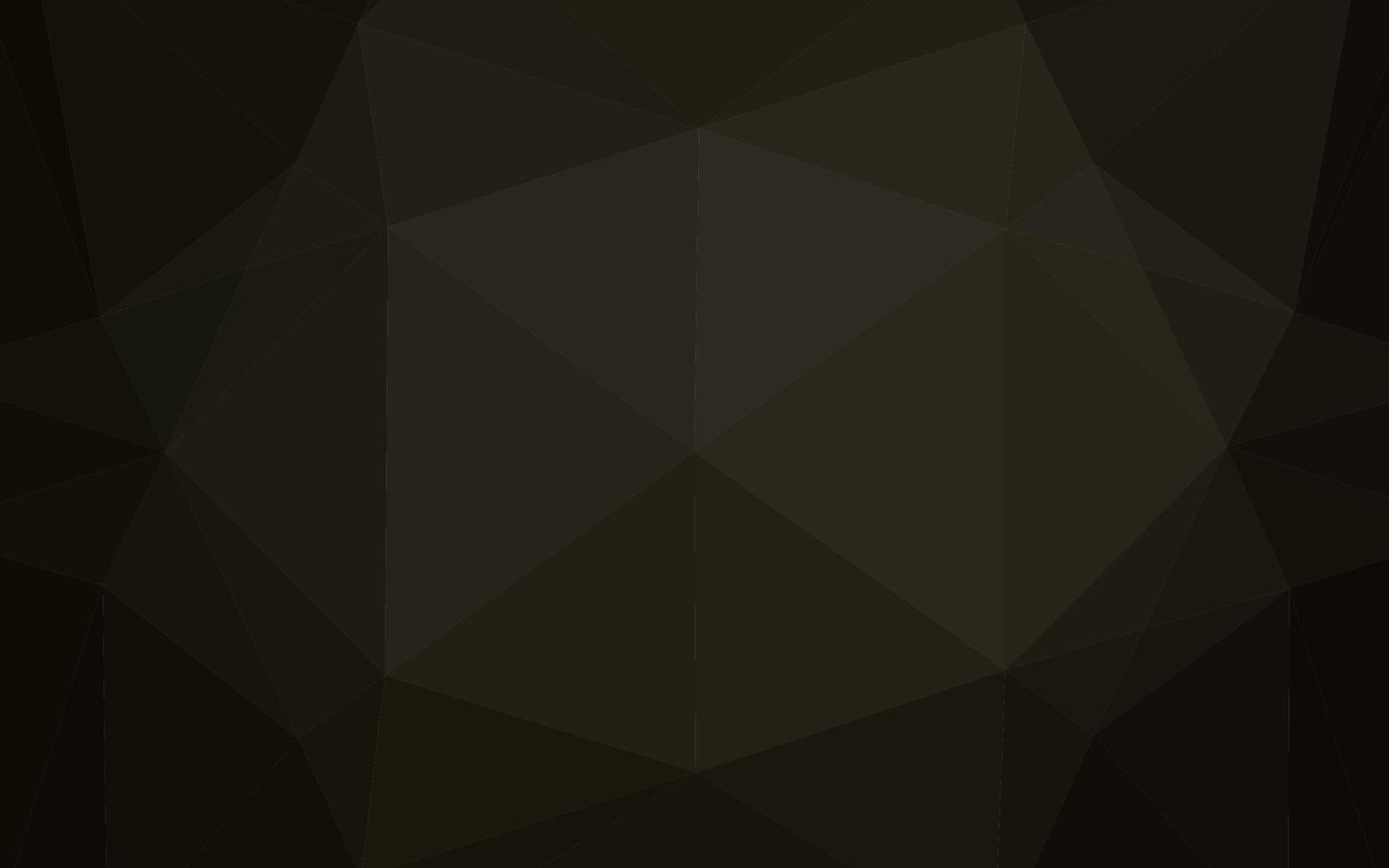 Dark Black vector polygonal background.