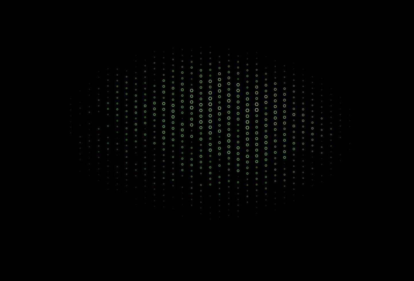 Dark Green vector texture with colorful hexagons.