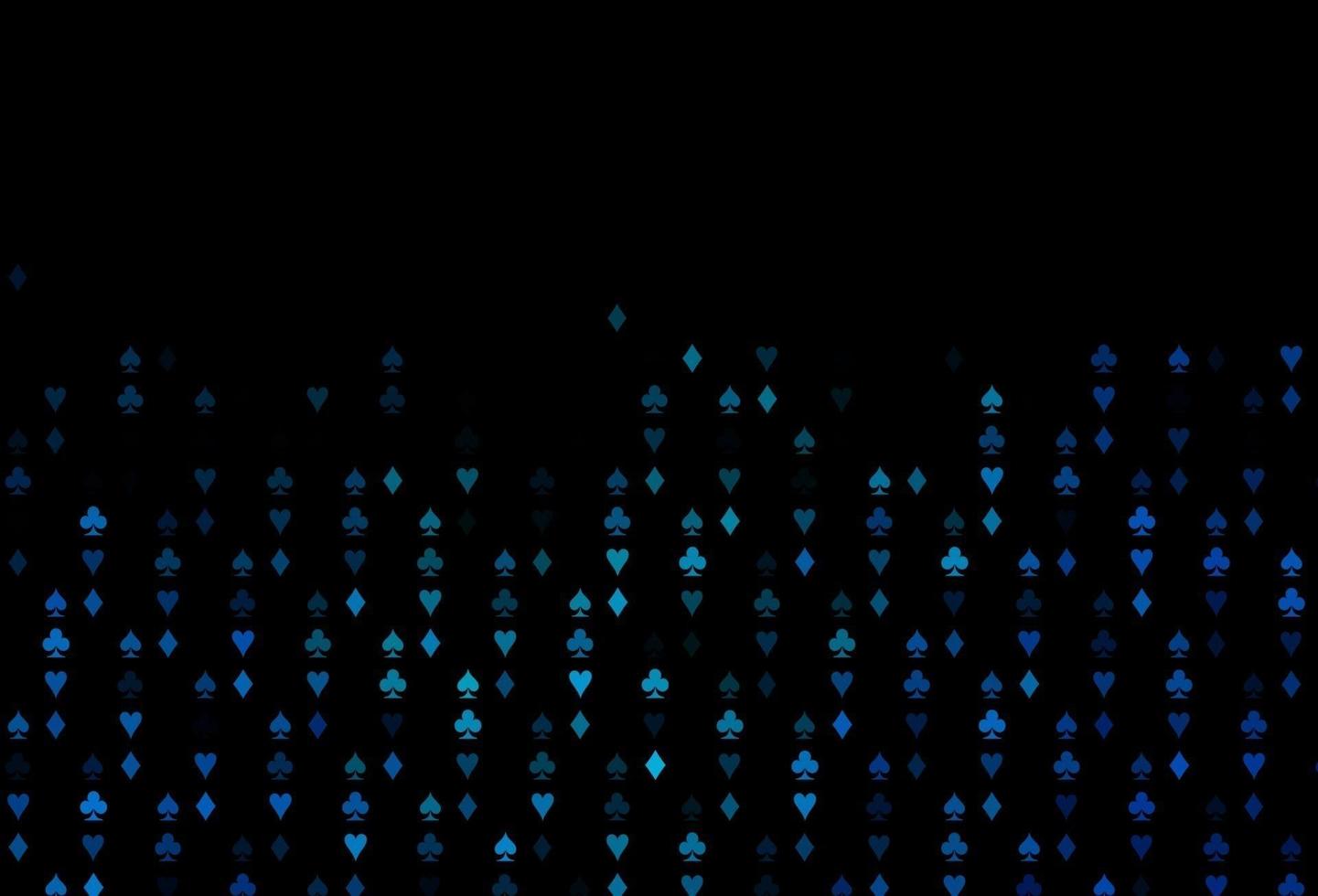Dark BLUE vector layout with elements of cards.