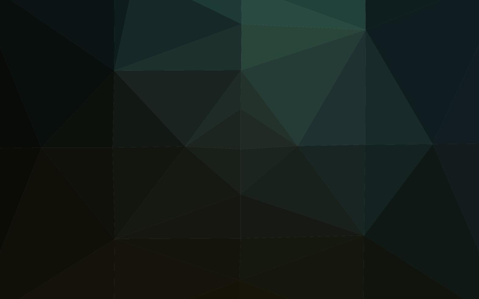 Dark Green vector abstract polygonal texture.