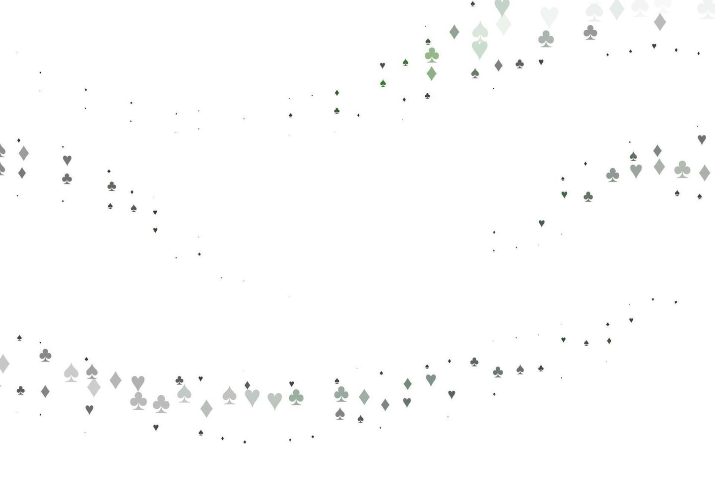 Light Green vector cover with symbols of gamble.